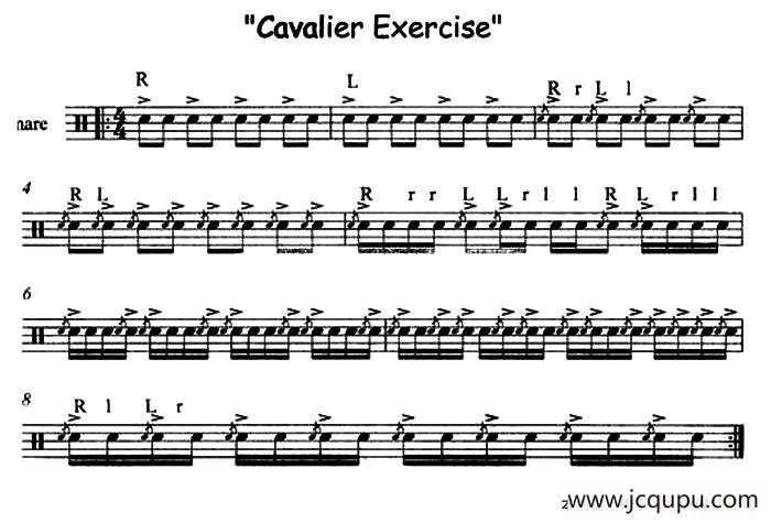 超正规军鼓独奏练习（7）简谱