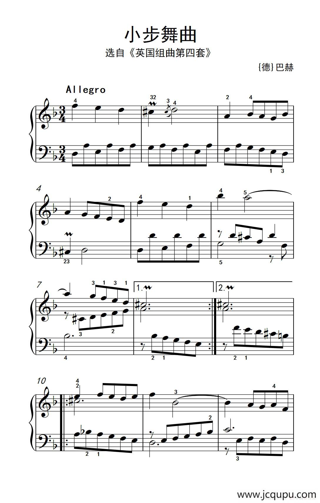 C大调小步舞曲钢琴谱-莫扎特-虫虫钢琴