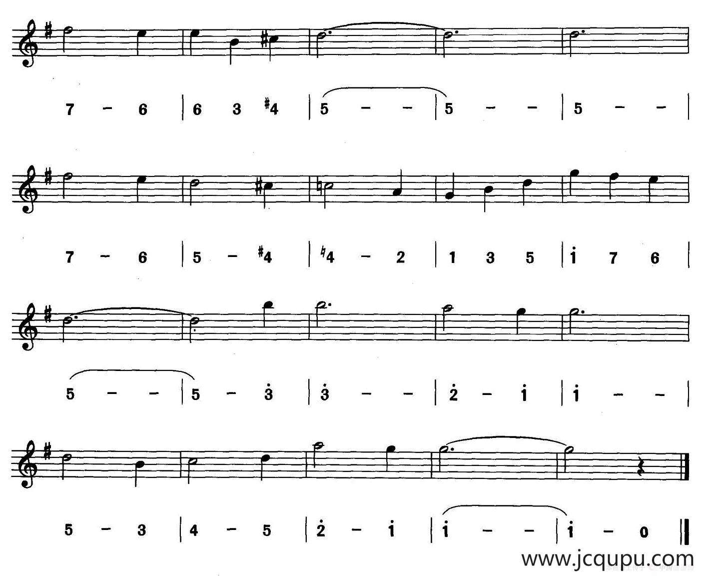 当我们年轻时光（美国影片《翠堤春晓》插曲）（线简谱对照版）简谱