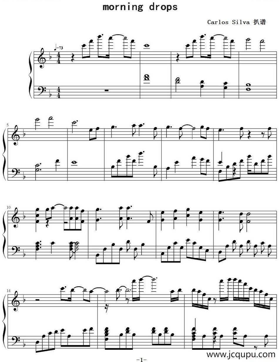 Morning Drops简谱