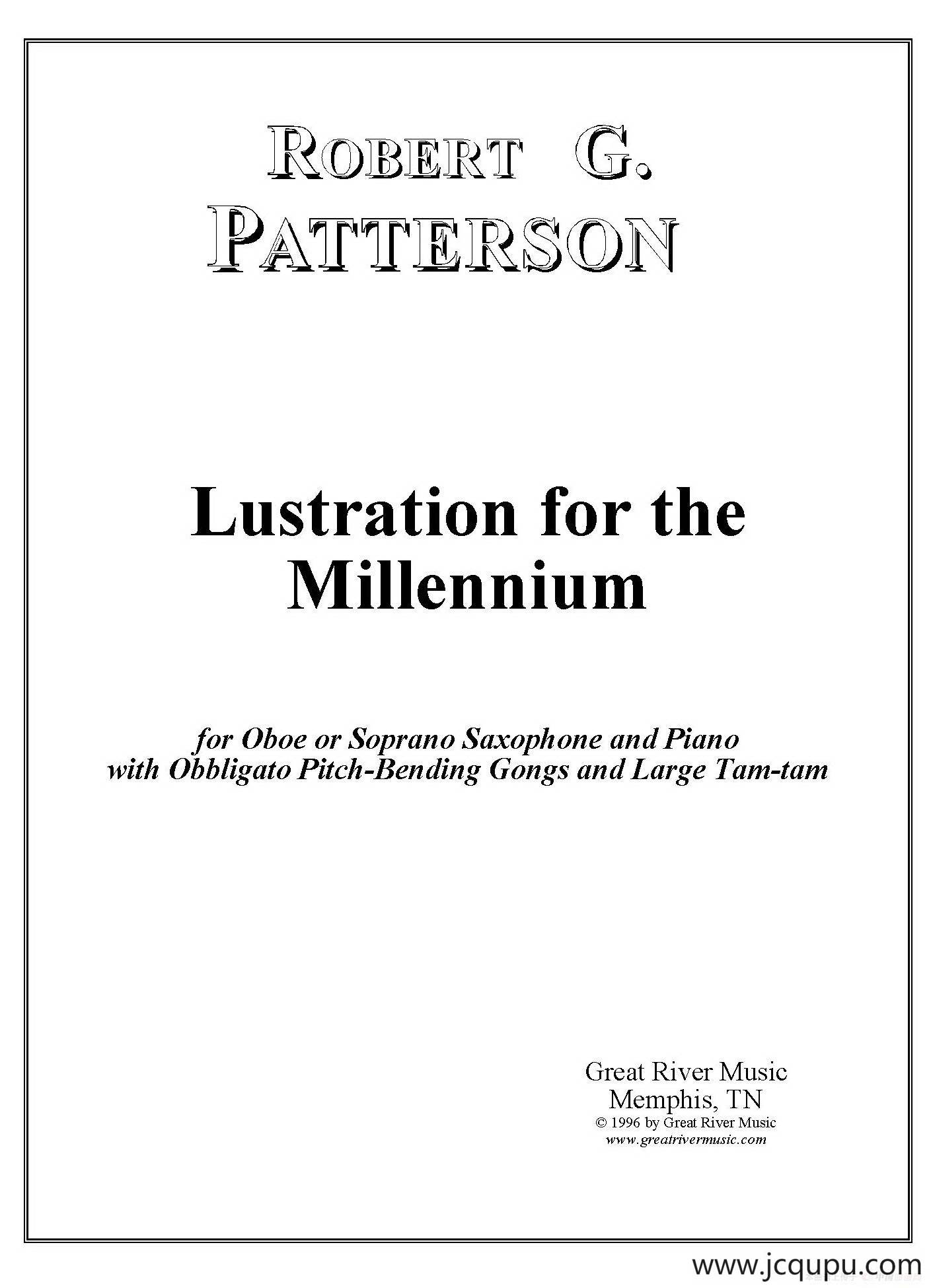 Lustration for The Millennium（双簧管独奏+钢琴伴奏）简谱