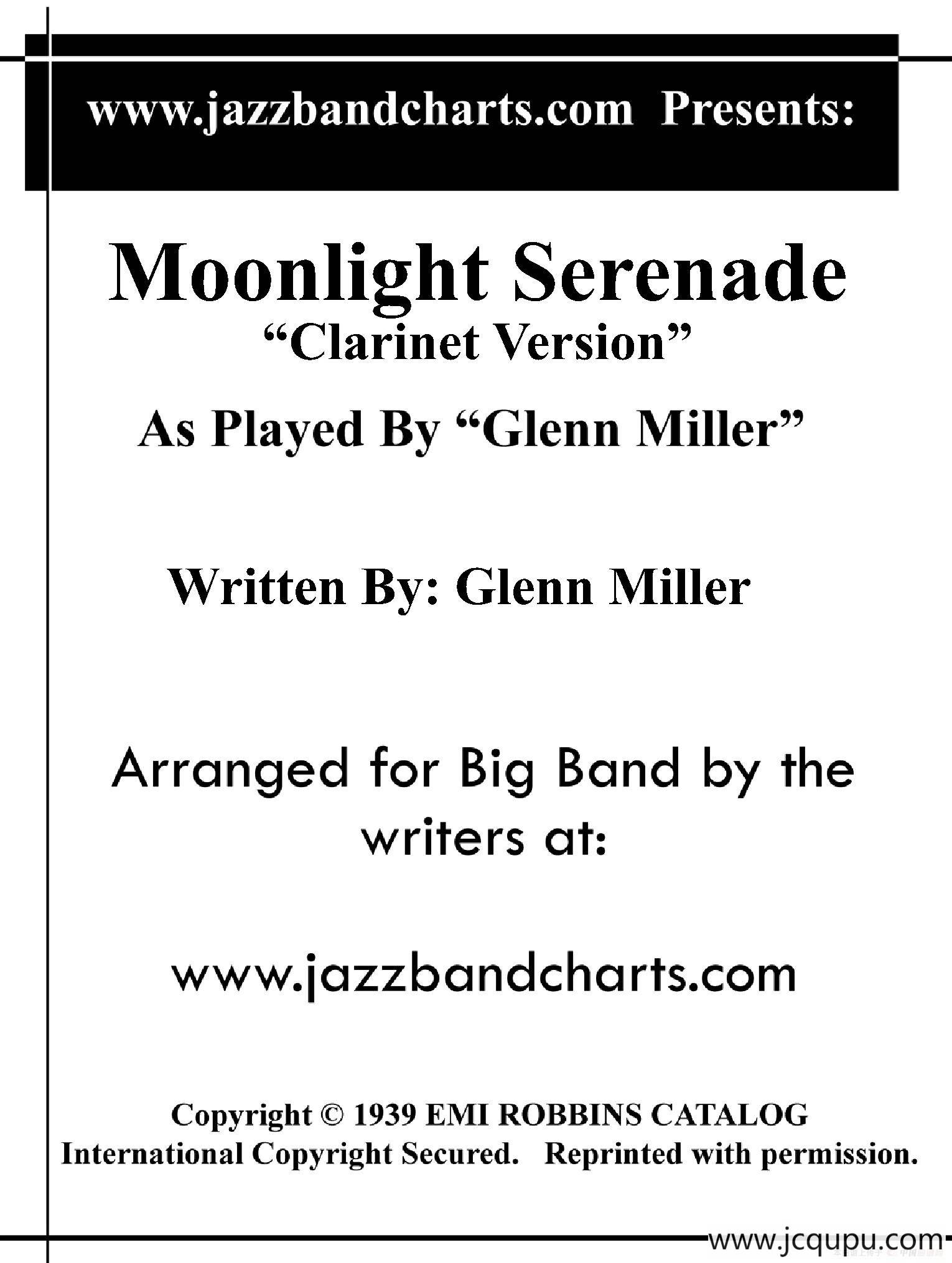 Moonlight Serenade（爵士乐队总谱）简谱