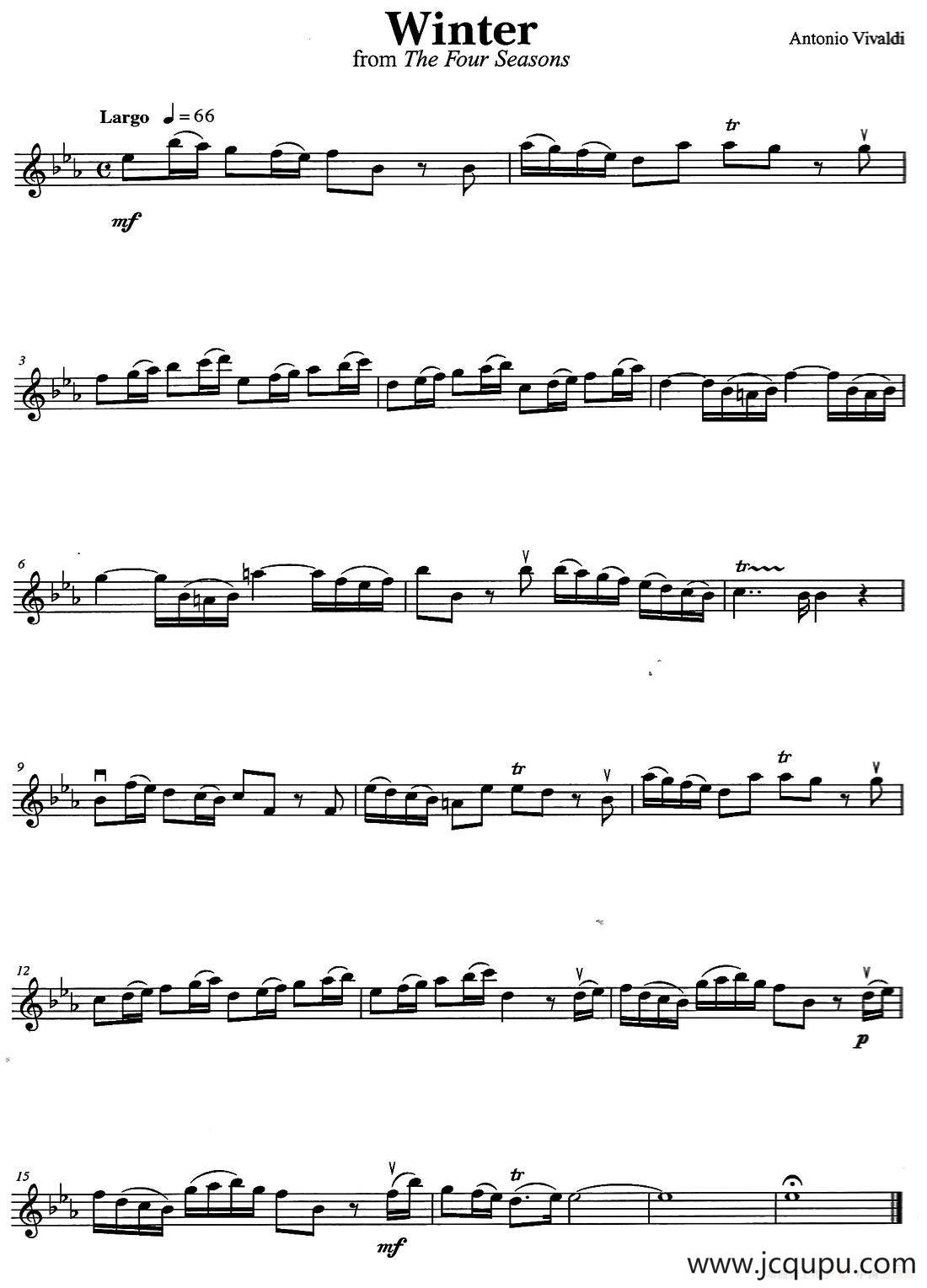 WINTER（四季·冬）简谱