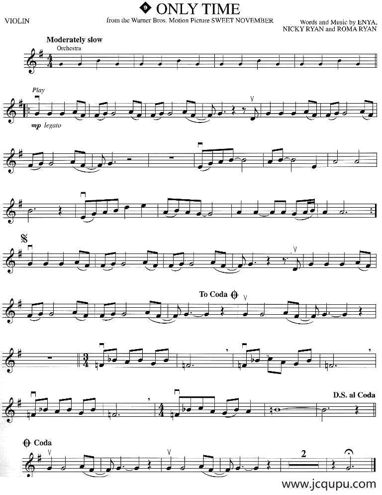 ONLY TIME简谱