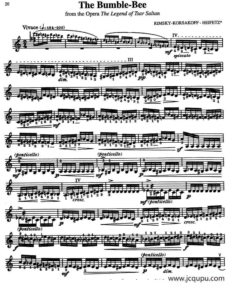 The Bumble-Bee简谱