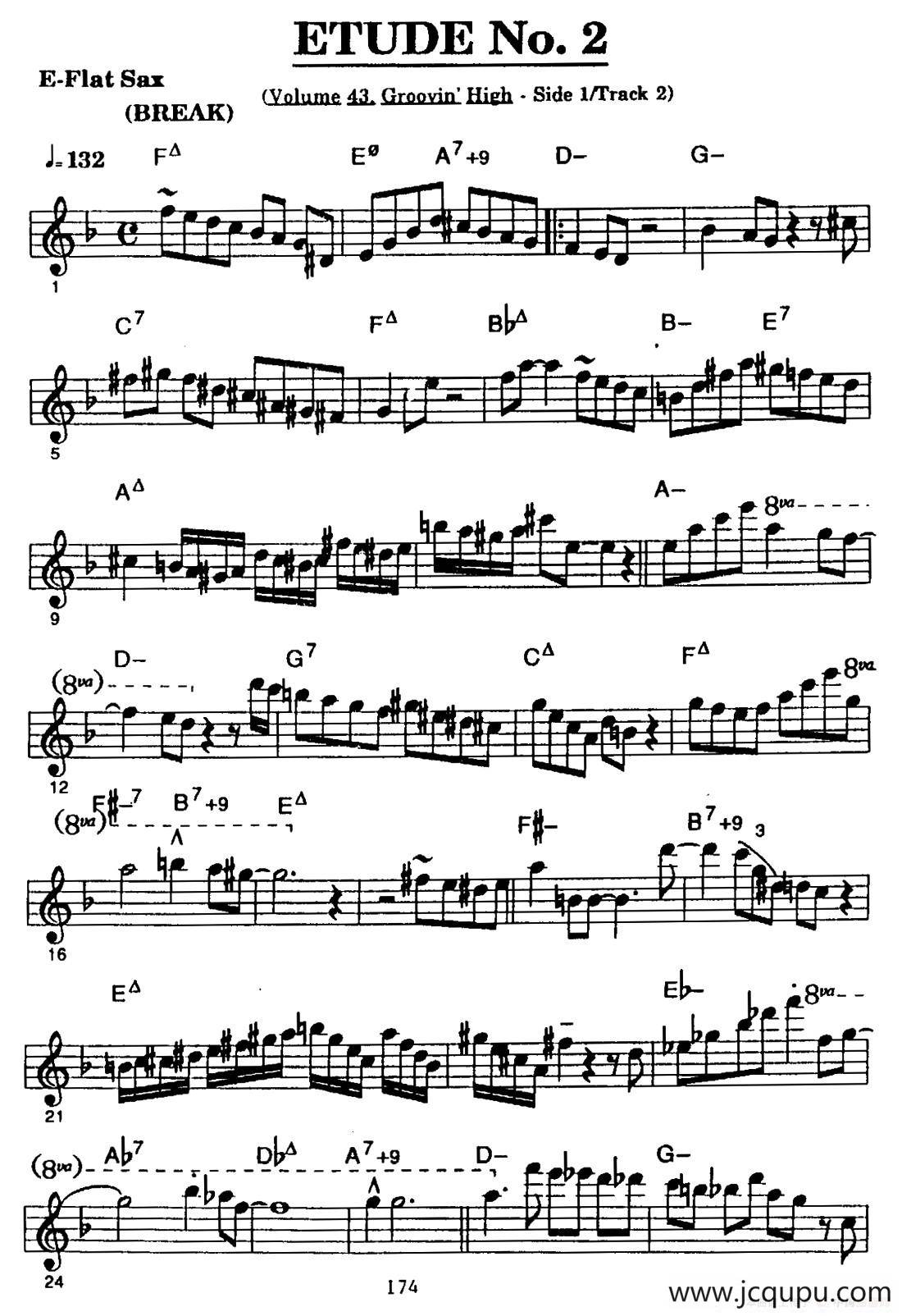 爵士乐超吹练习曲（二）简谱