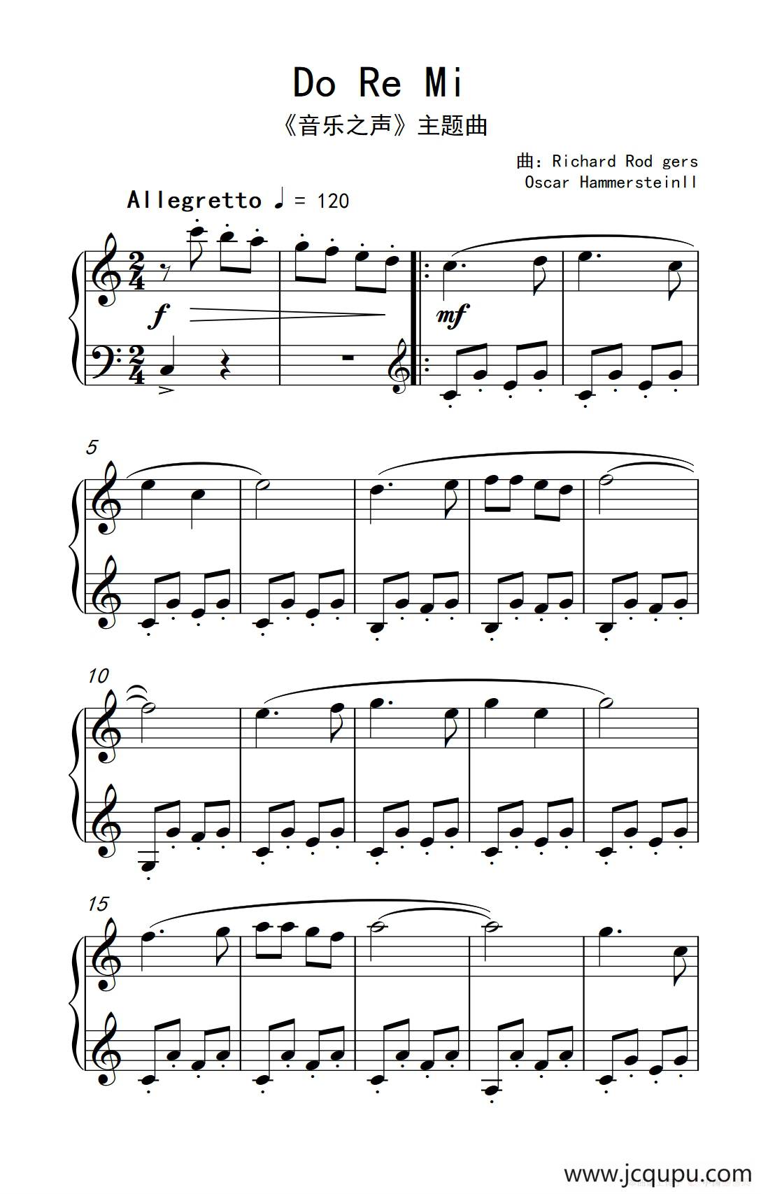 Do Re Mi（《弹吧音教》制谱版）简谱