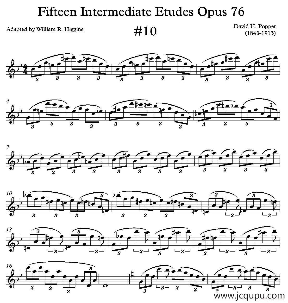 中级练习曲15首 Op76（10）简谱