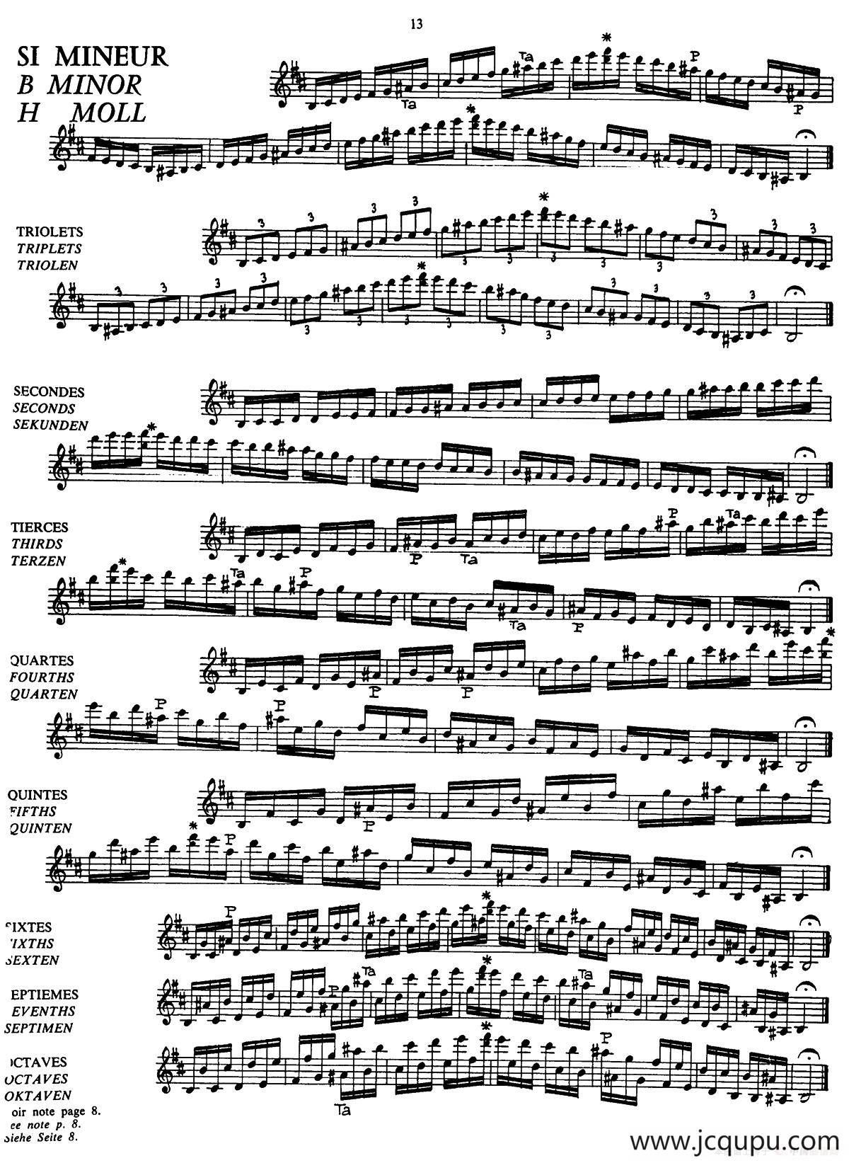 五线谱音阶练习（P13——17）简谱