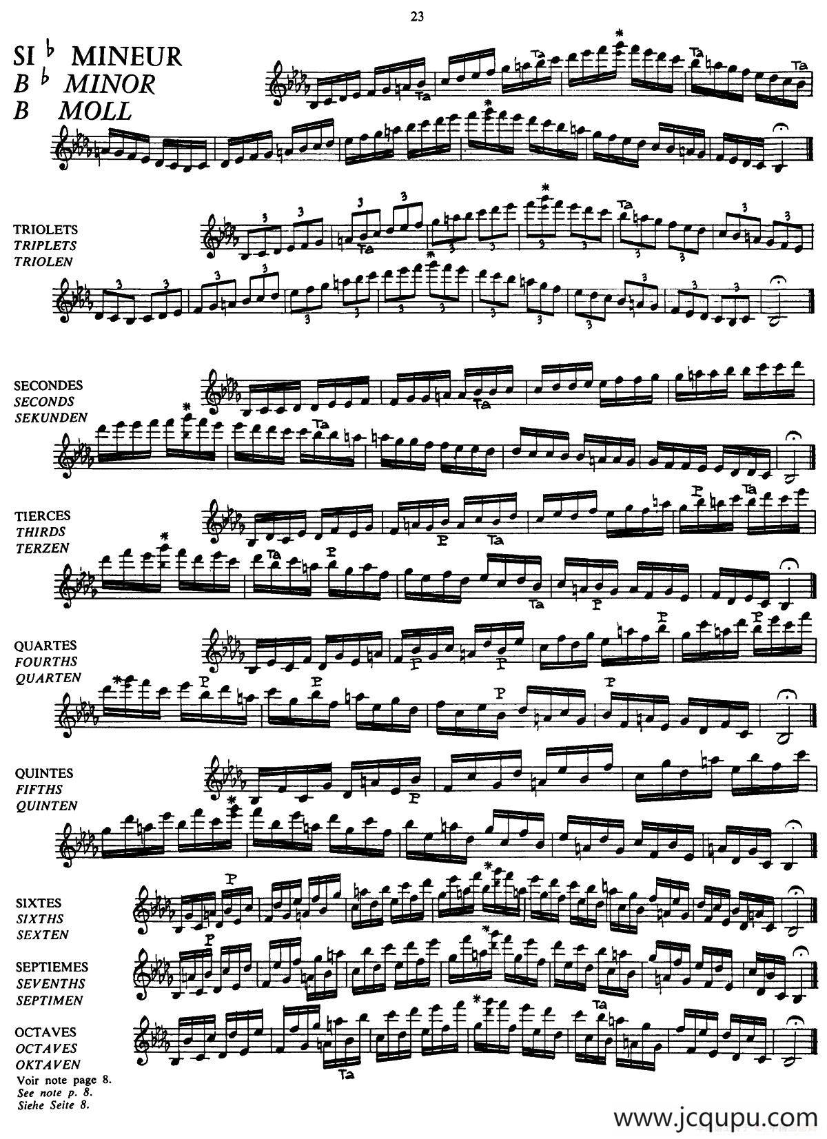 五线谱音阶练习（P23——27）简谱