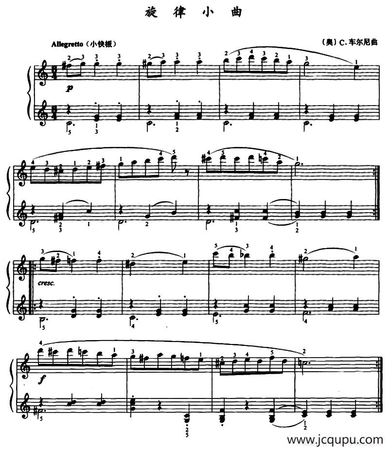 旋律小曲简谱