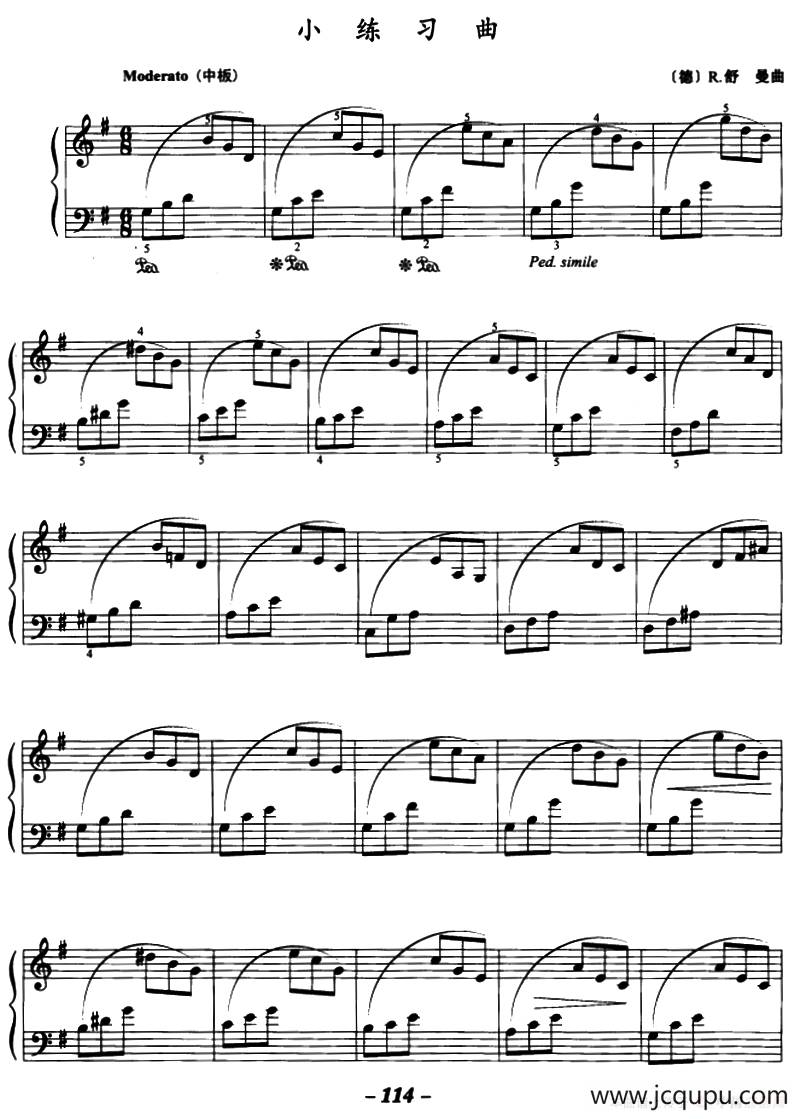 小练习曲简谱