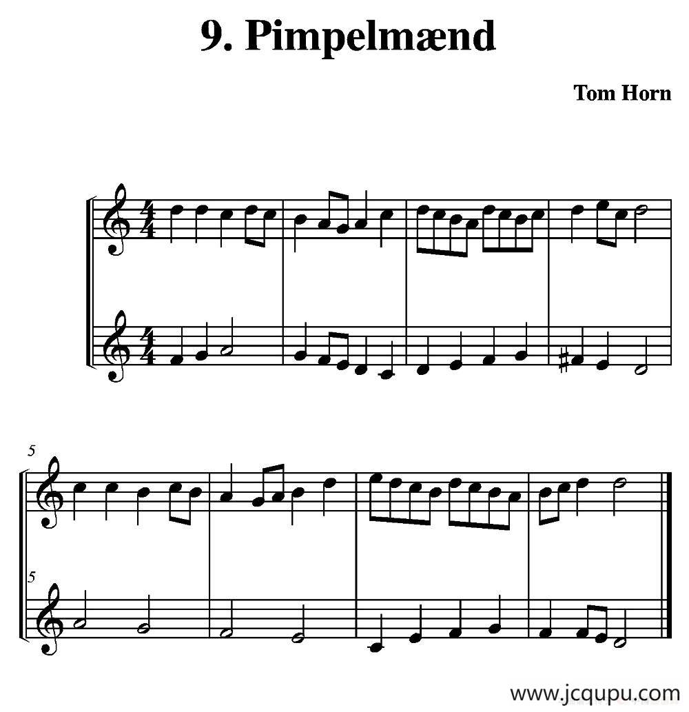 Pimpelmand（简易二重奏）简谱