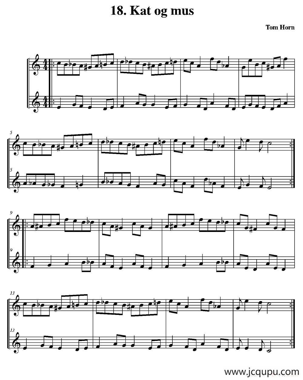 Andante（简易二重奏）简谱