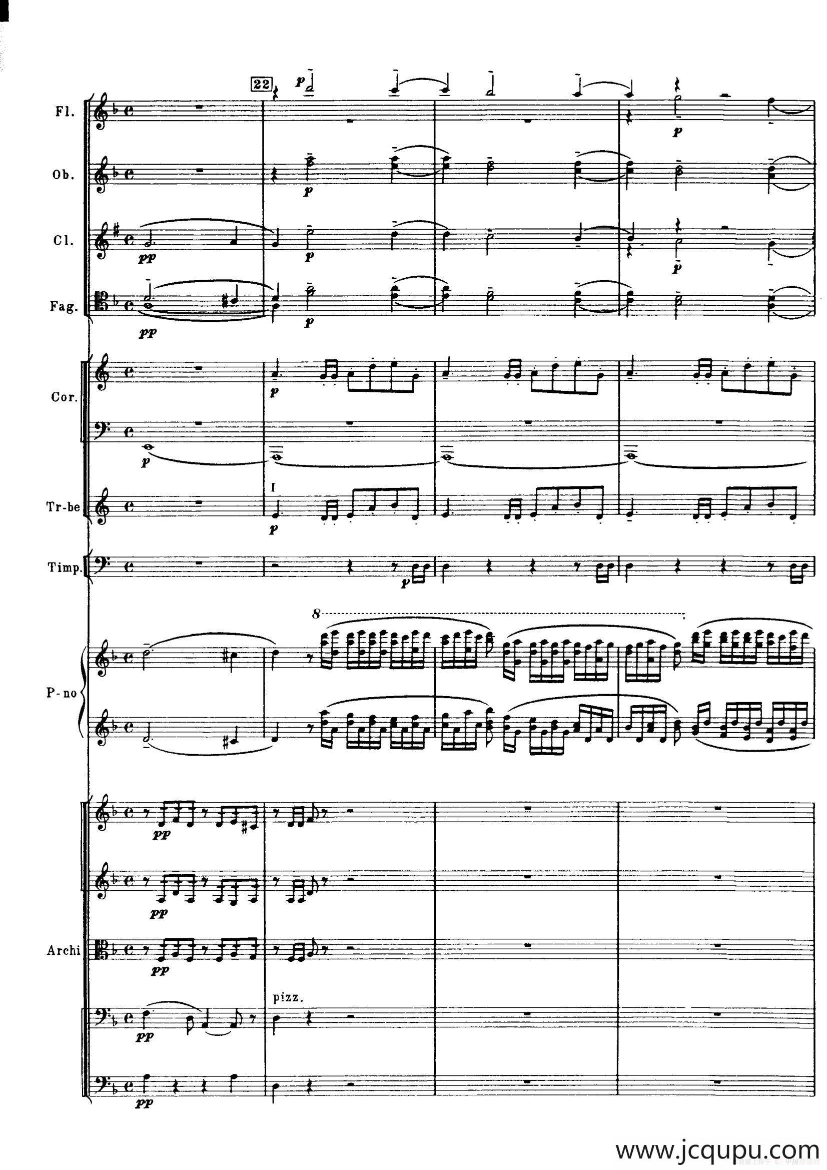 拉赫玛尼诺夫第三钢琴协奏曲总谱完整版（P41—60）简谱