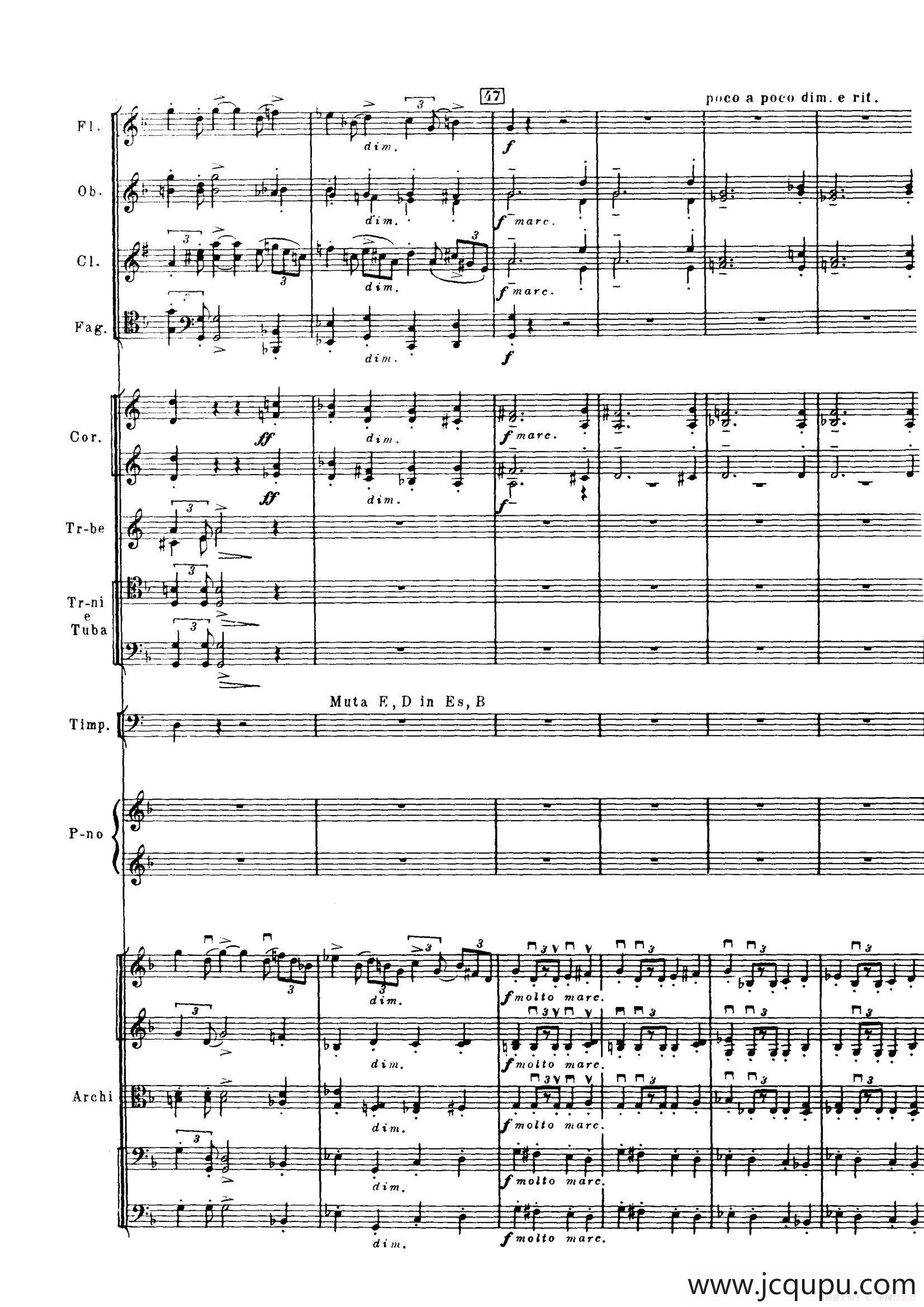 拉赫玛尼诺夫第三钢琴协奏曲总谱完整版（P81—100）简谱