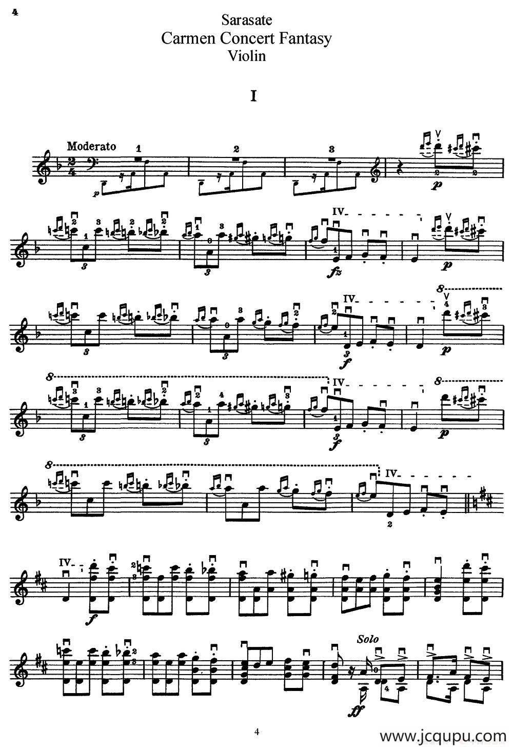 Carmen Concert Fantast Op.25（Ⅰ）简谱