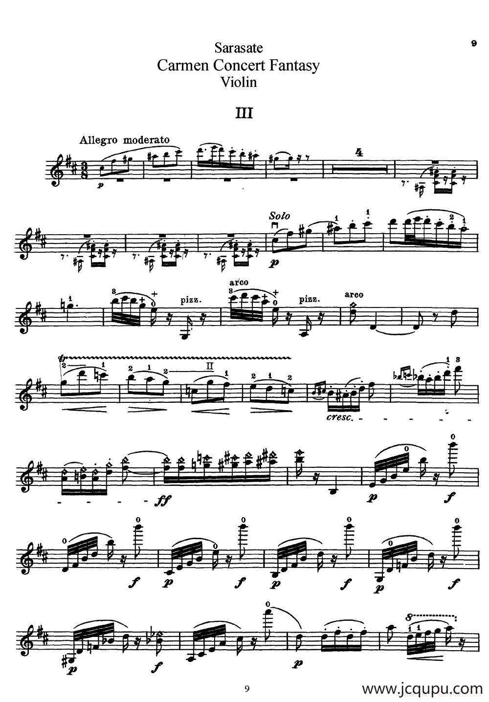 Carmen Concert Fantast Op.25（Ⅲ）简谱