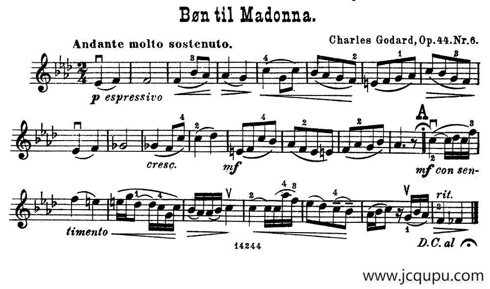 Bon til Madonna.简谱