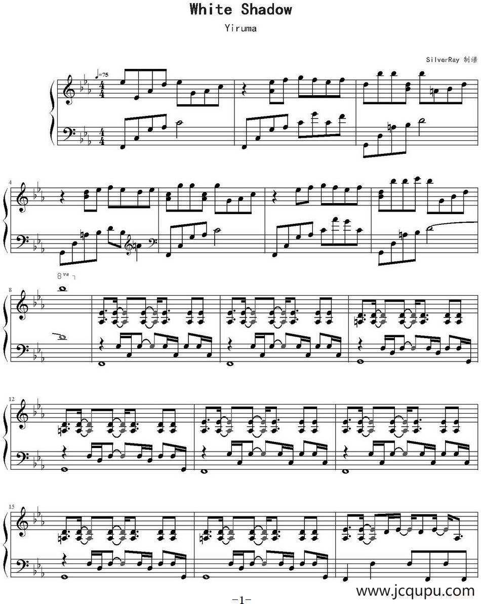 White Shadow简谱