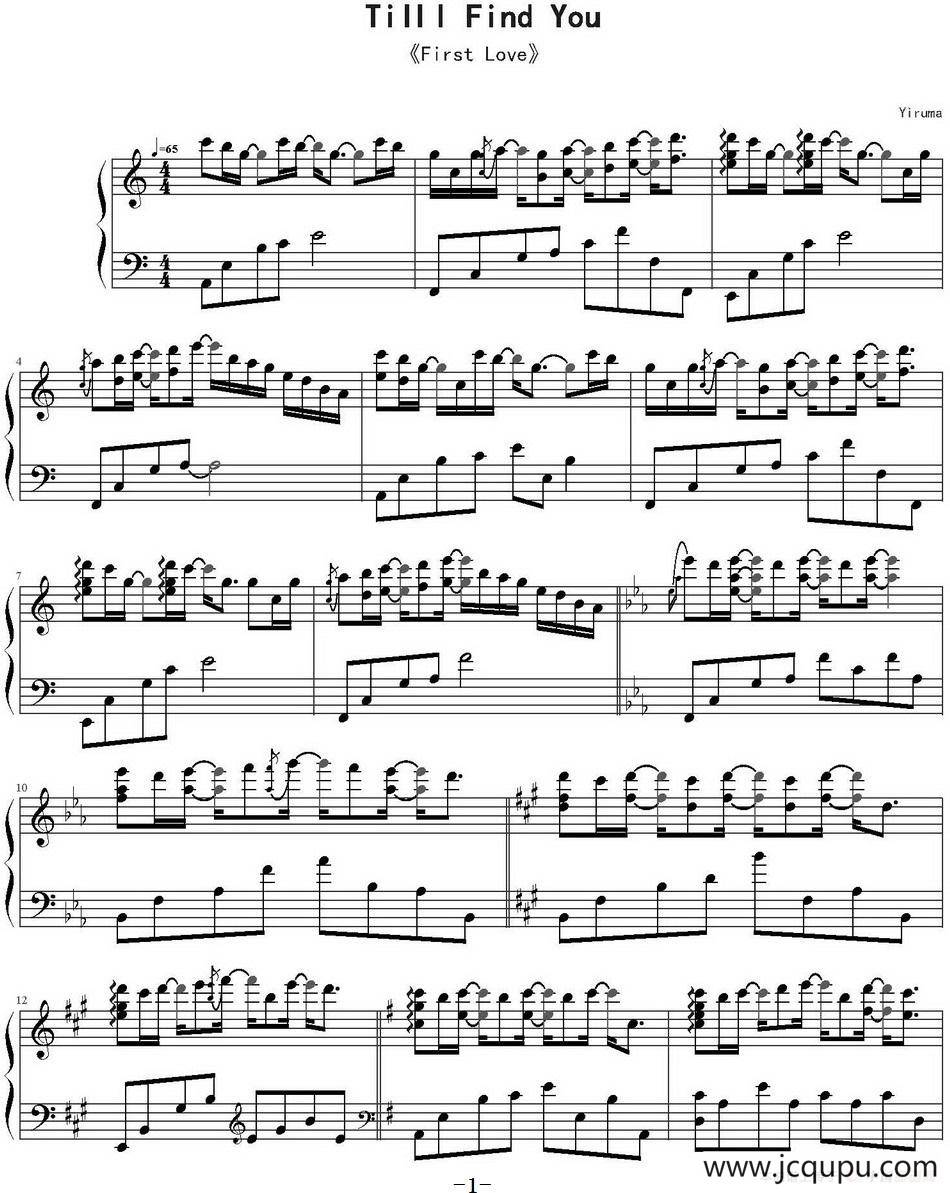 Till I Find You简谱
