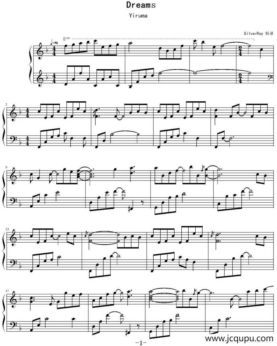 Dreams简谱