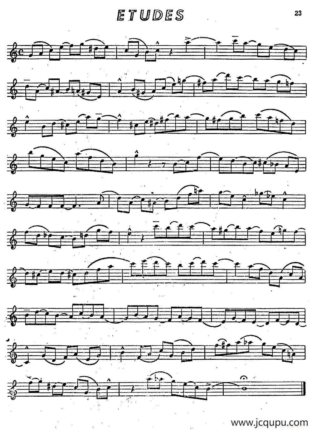 Intermediate Jazz Conception by Lennie Niehaus（25 Jazz Etudes）简谱