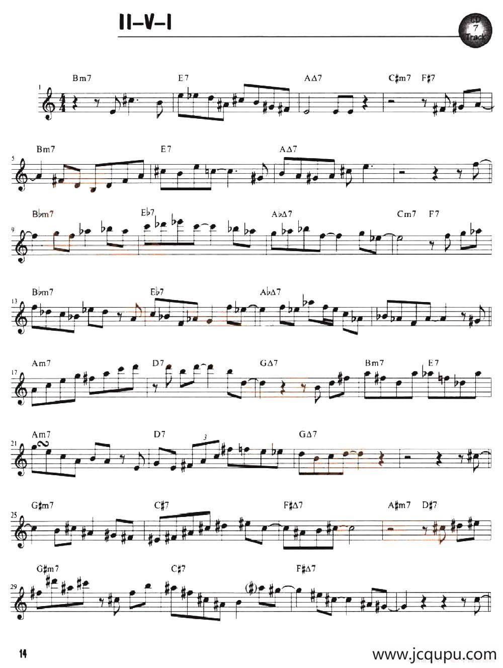 II-V-I简谱