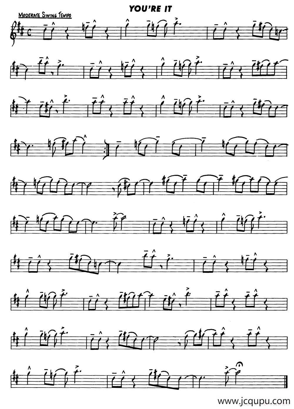 Basic Jazz Conception for saxophone（YOU'RE IT）简谱