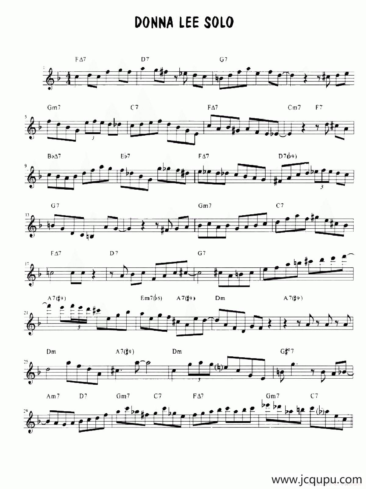 Samba Minor Chord Solo简谱