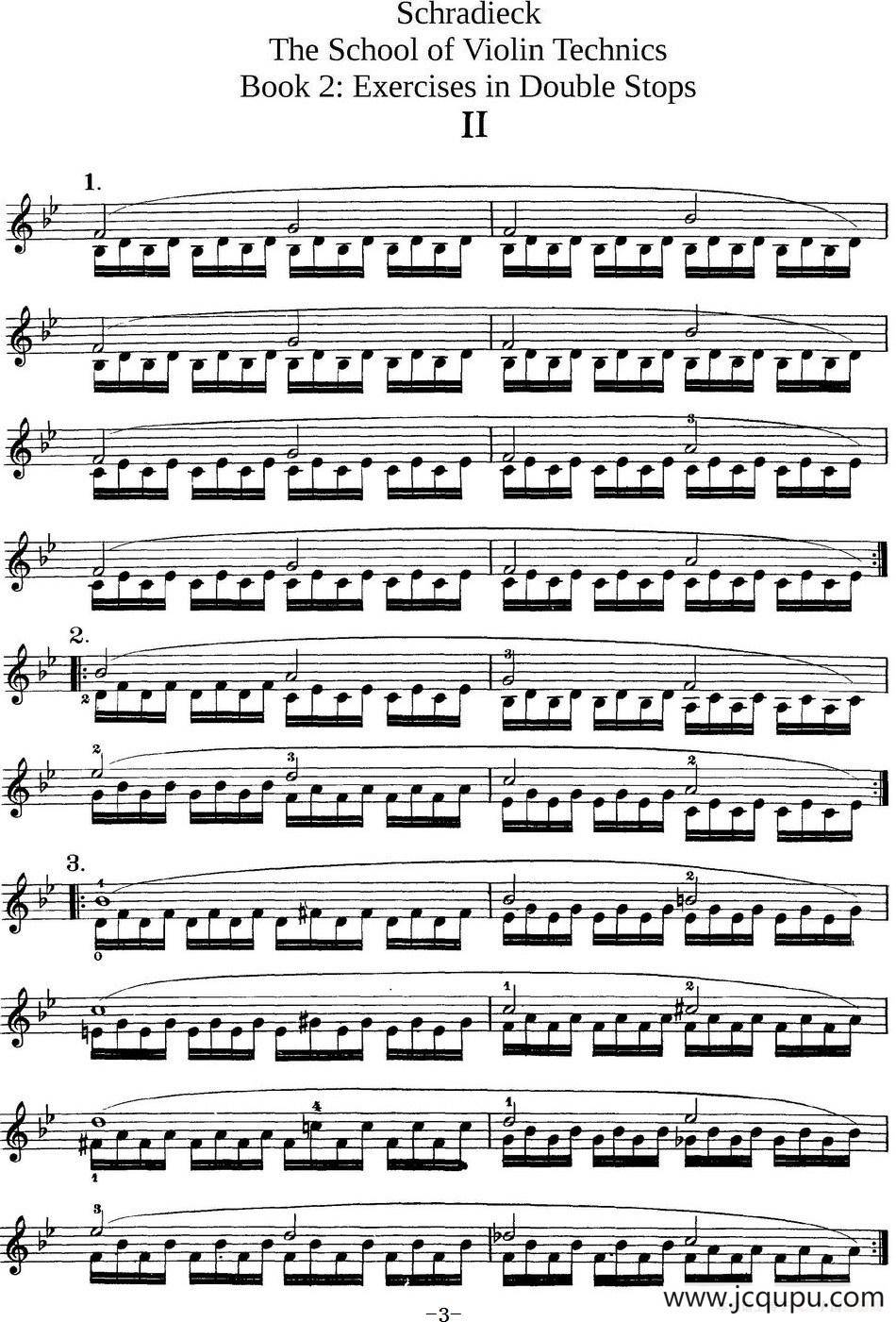 史拉迪克小提琴技术练习 第2册（Ⅱ）简谱