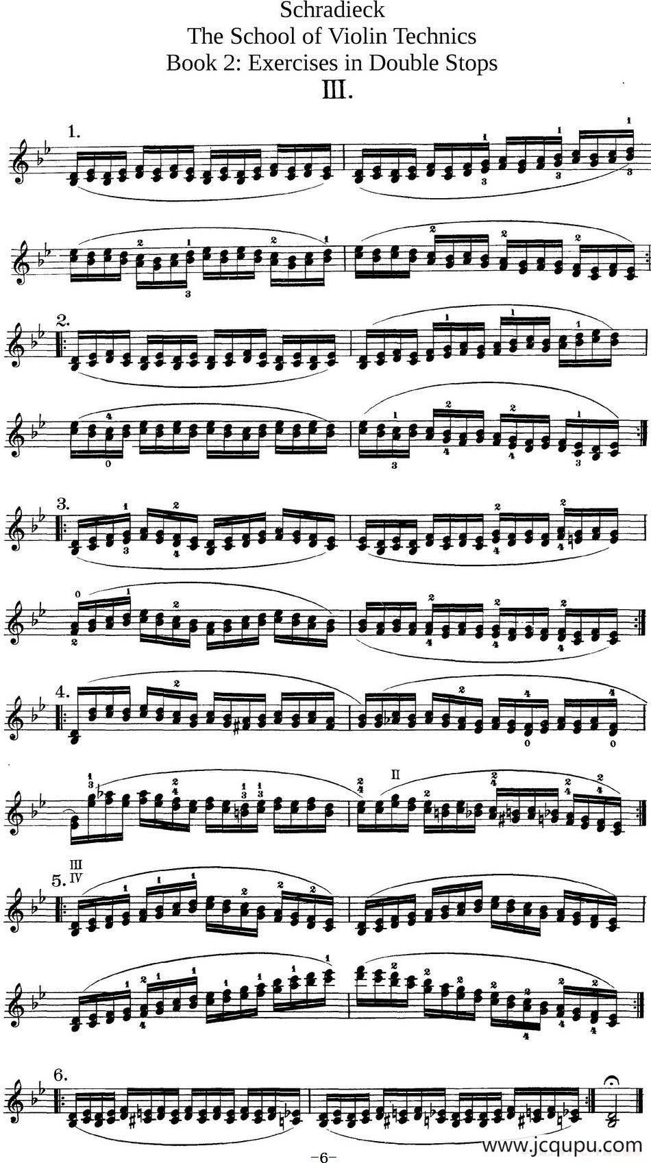 史拉迪克小提琴技术练习 第2册（Ⅲ）简谱