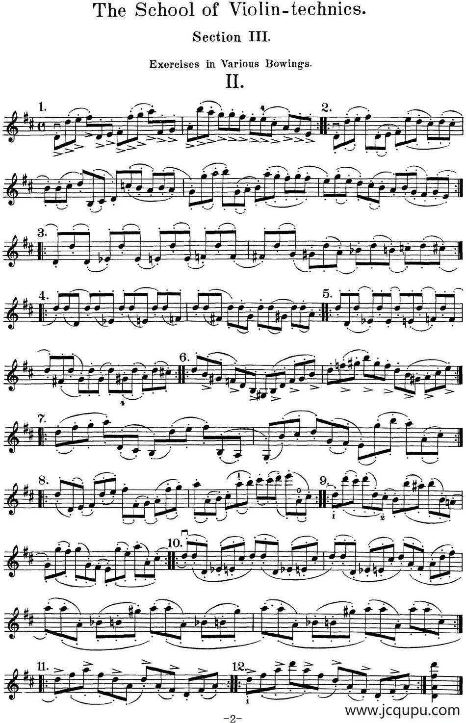 史拉迪克小提琴技术练习 第3册（Ⅱ）简谱