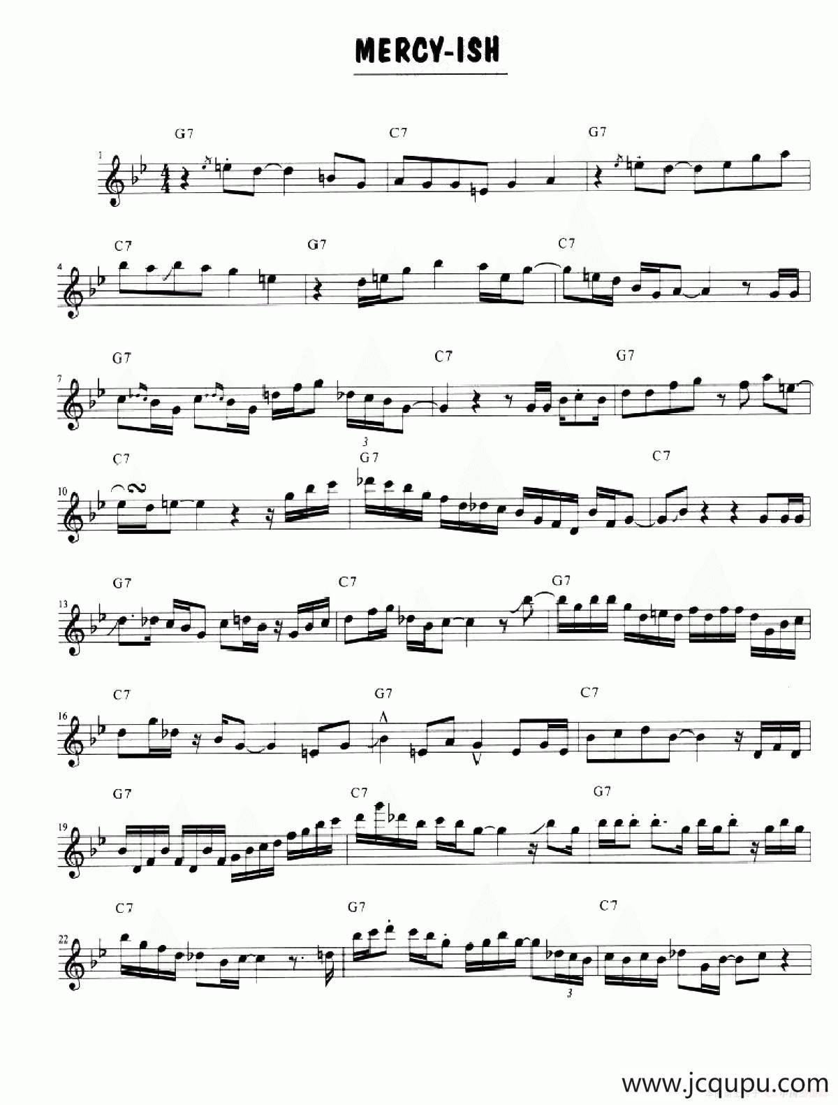 Mercy-ish简谱