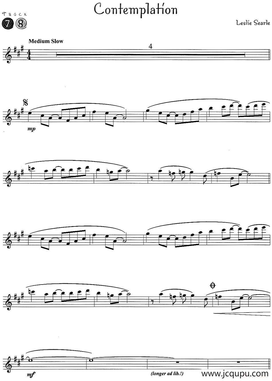 Contemplation简谱