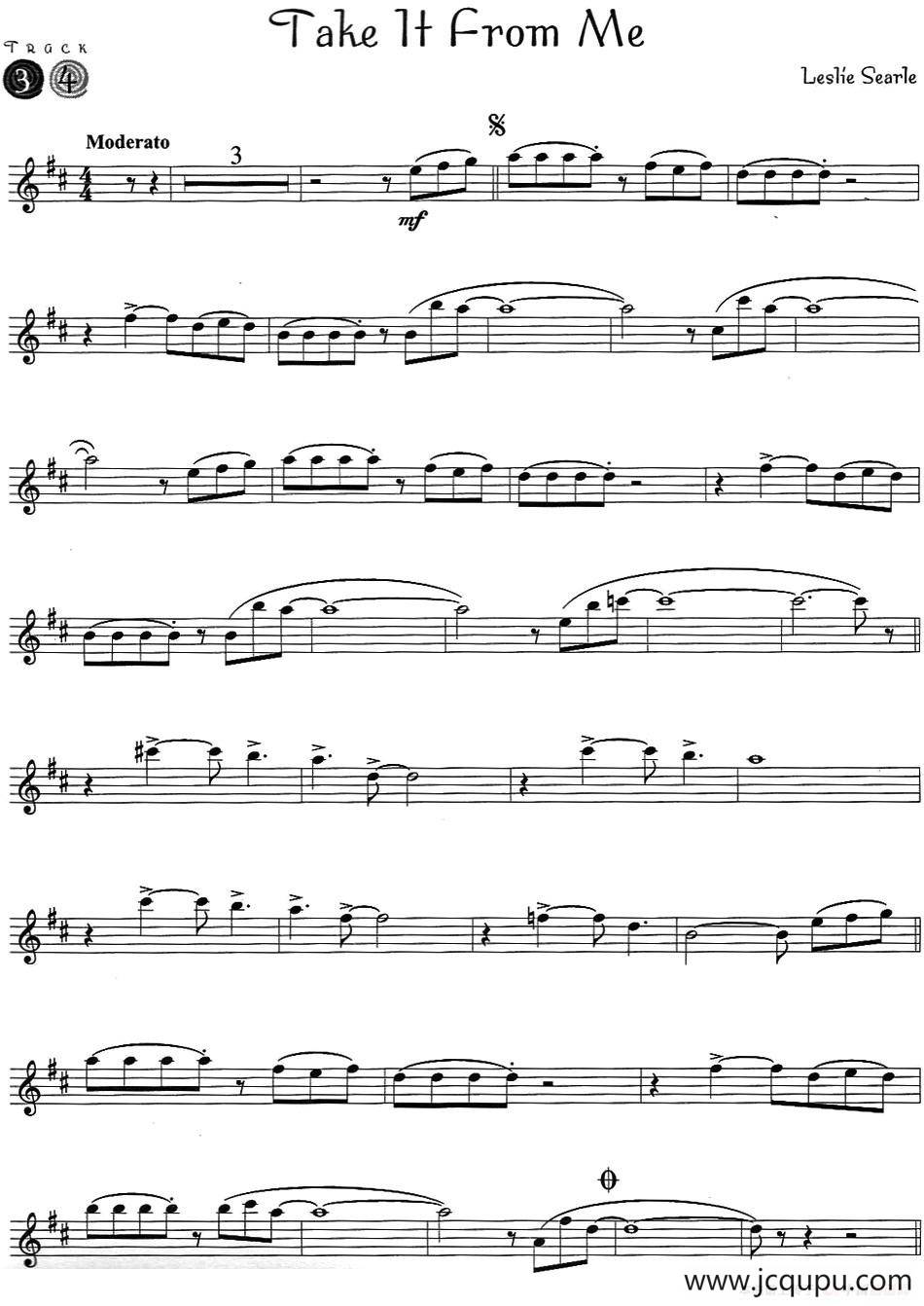 Take it from me简谱