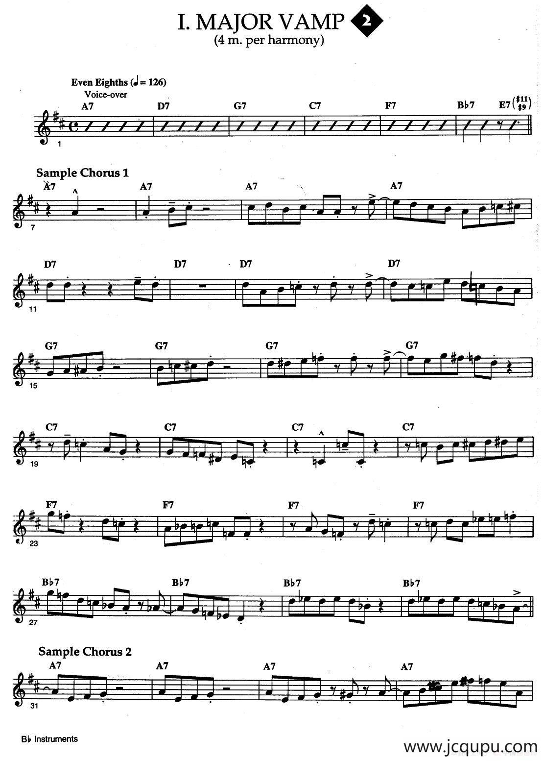 Jazz Patterns For Improvisation Bb - Frank Mantooth（2）简谱