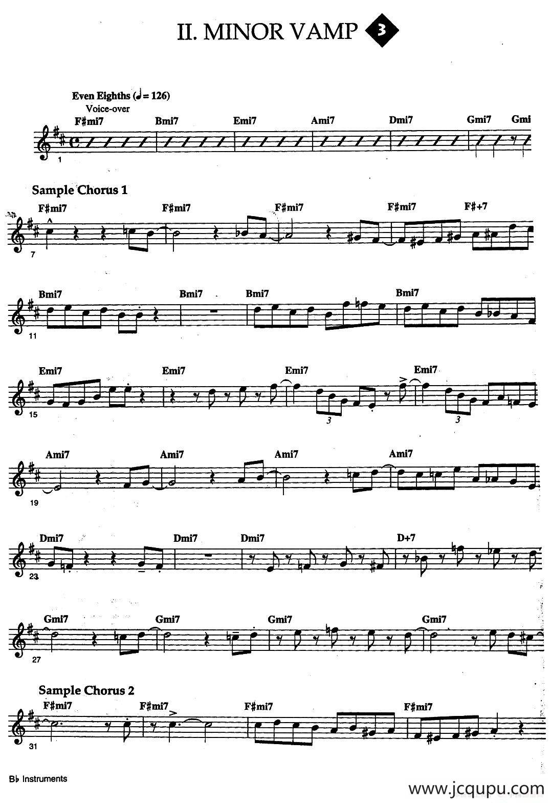 Jazz Patterns For Improvisation Bb - Frank Mantooth（3）简谱