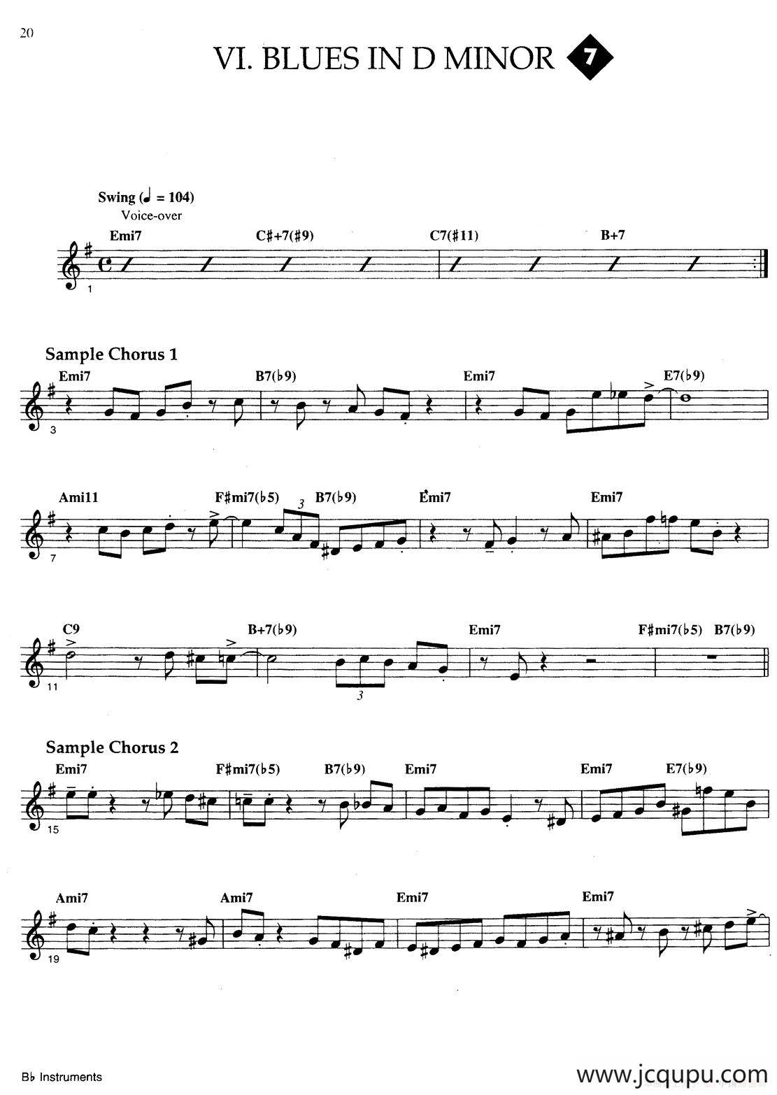 Jazz Patterns For Improvisation Bb - Frank Mantooth（7）简谱