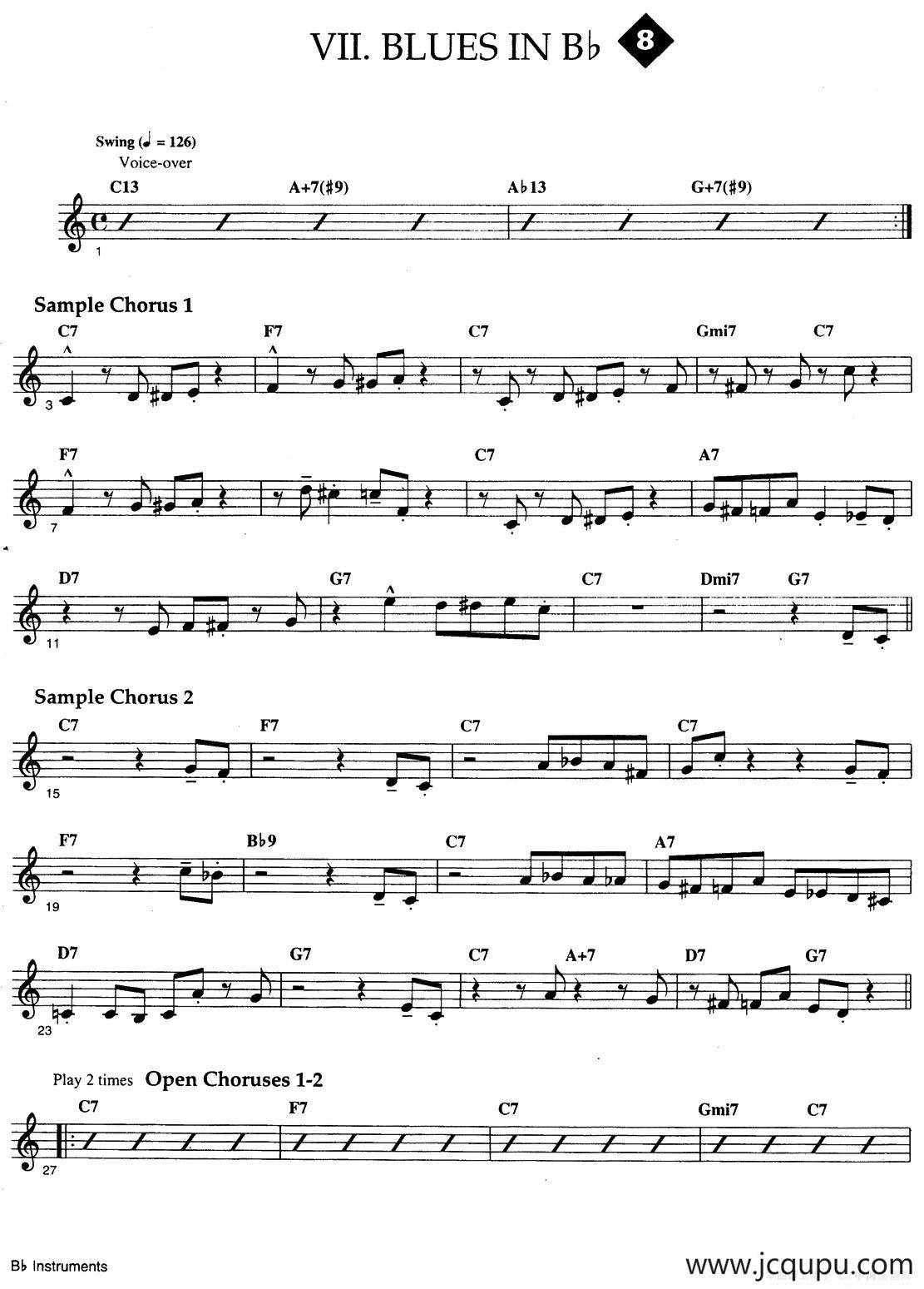 Jazz Patterns For Improvisation Bb - Frank Mantooth（8）简谱