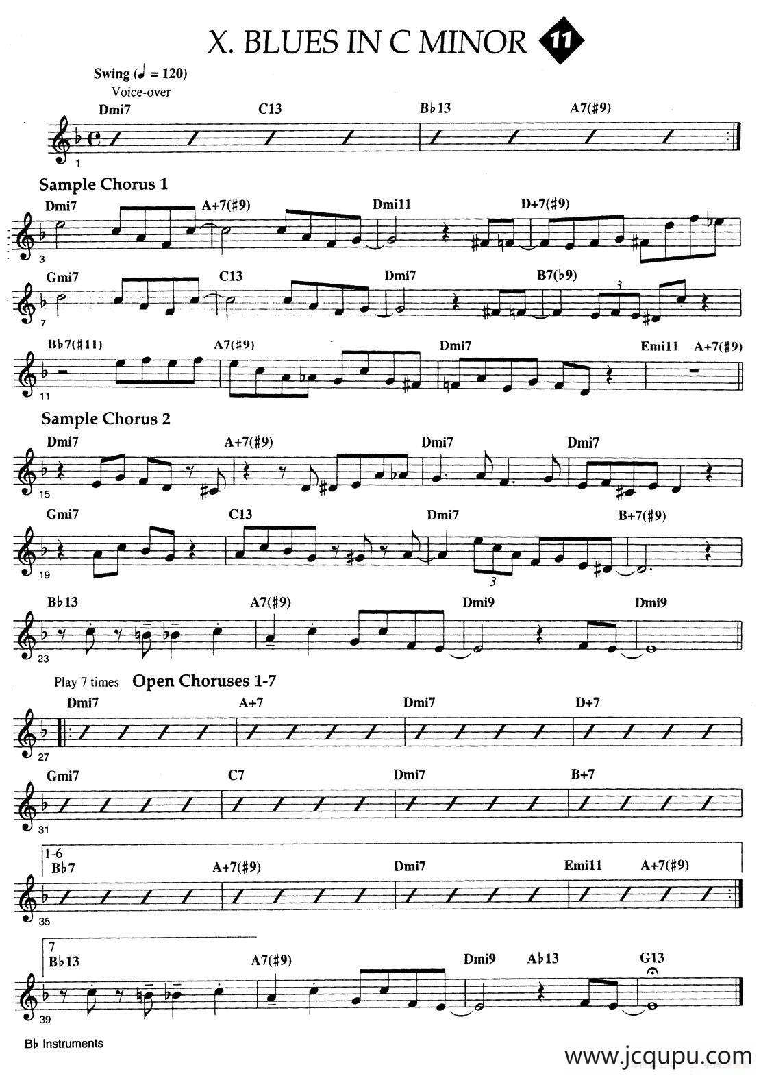 Jazz Patterns For Improvisation Bb - Frank Mantooth（11）简谱