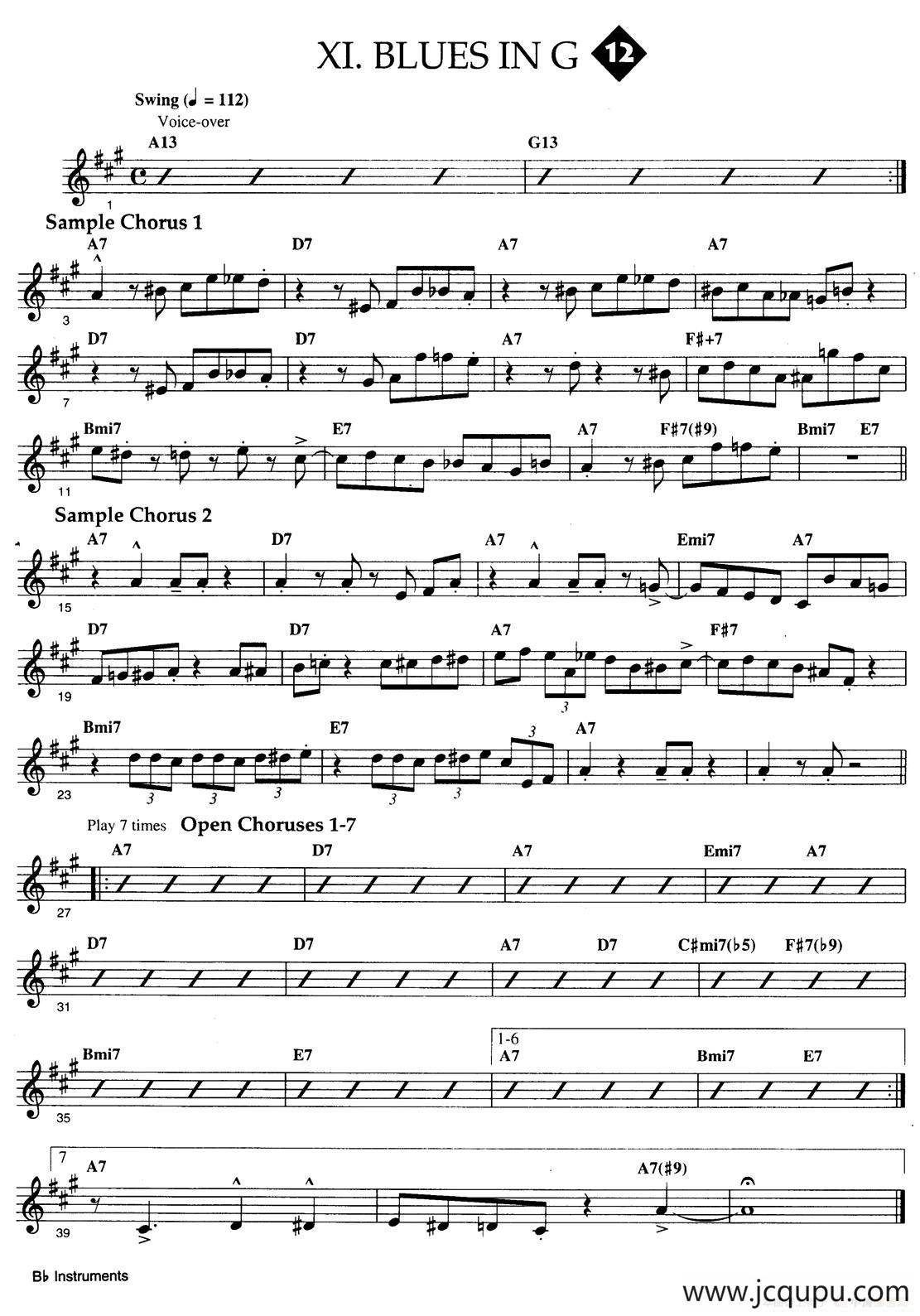 Jazz Patterns For Improvisation Bb - Frank Mantooth（12）简谱