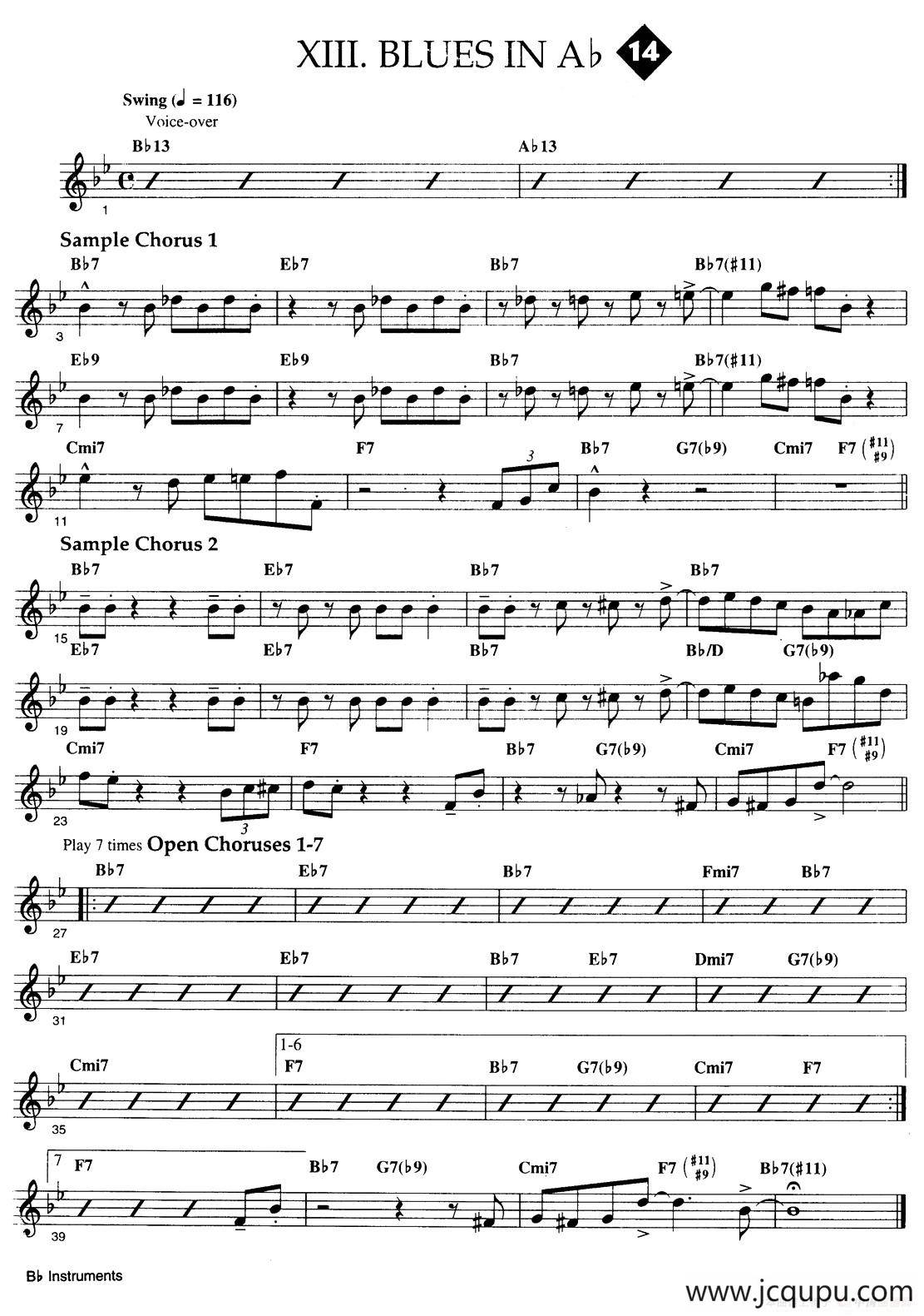 Jazz Patterns For Improvisation Bb - Frank Mantooth（14）简谱