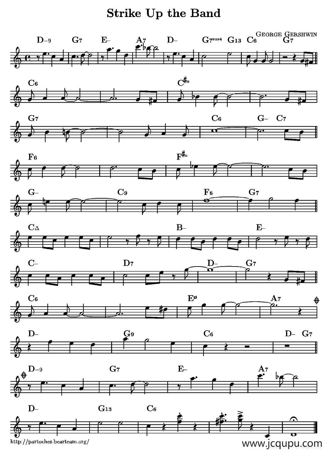 Strike Up The Band（单簧管）简谱