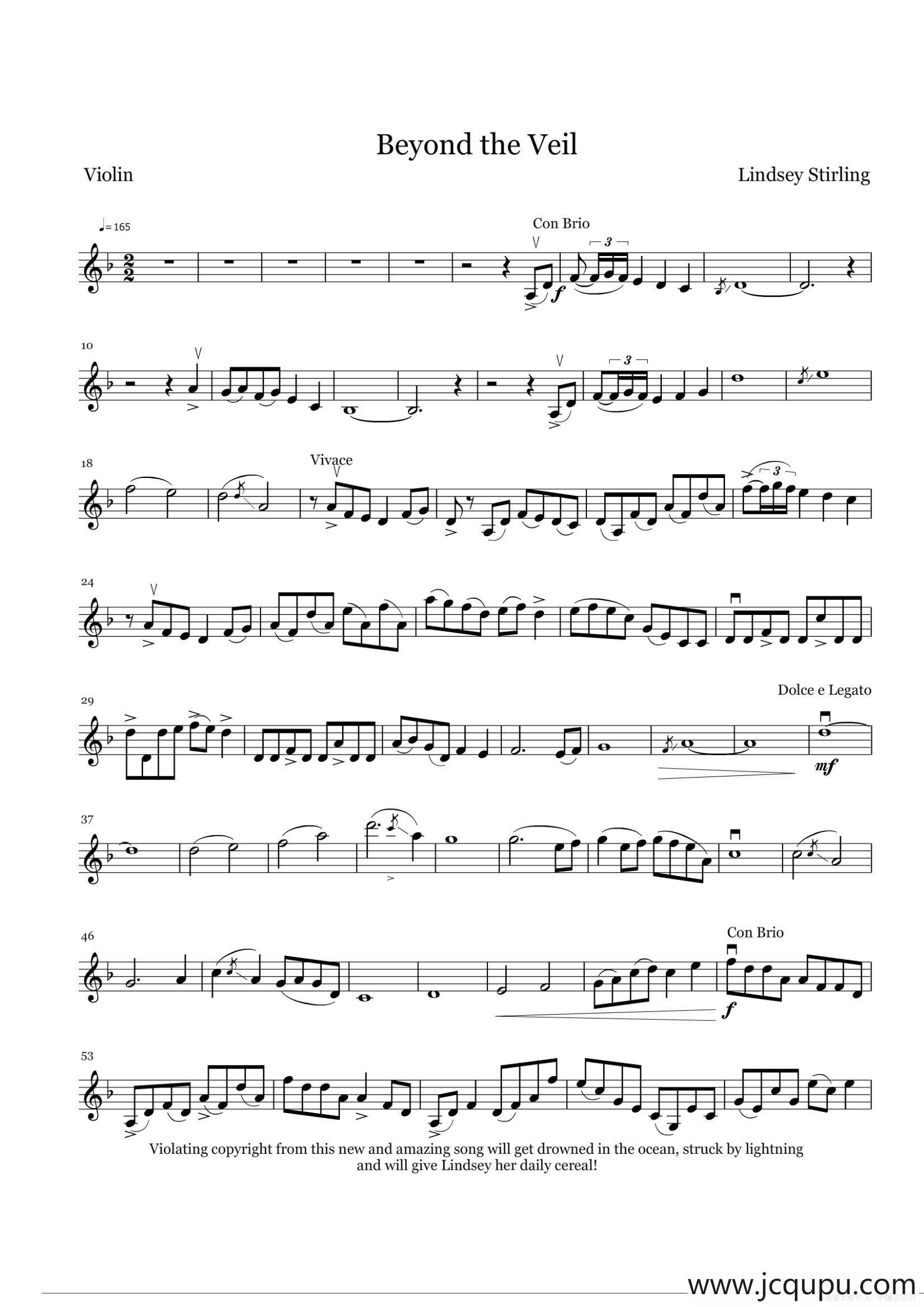 Beyond the Veil简谱