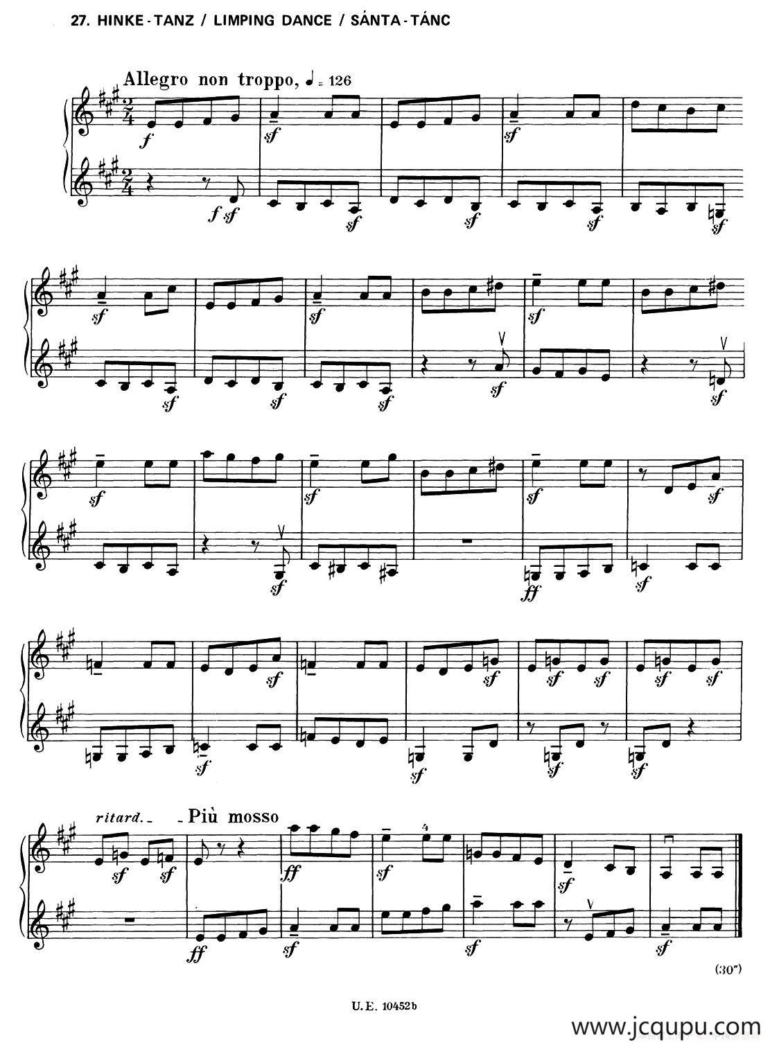 2首小提琴二重奏（No.27、No.28）简谱