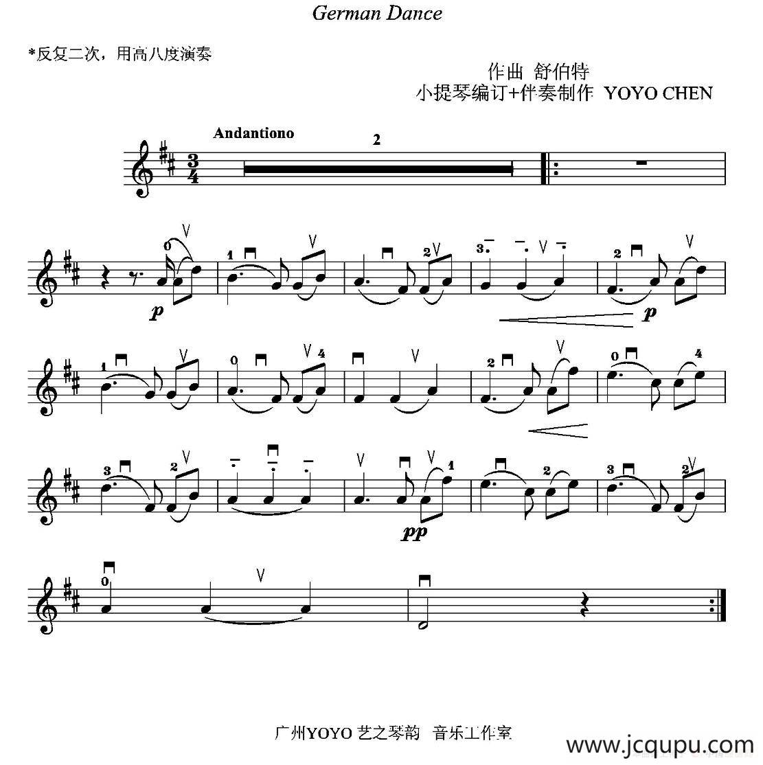 German Dance（德国舞曲）简谱