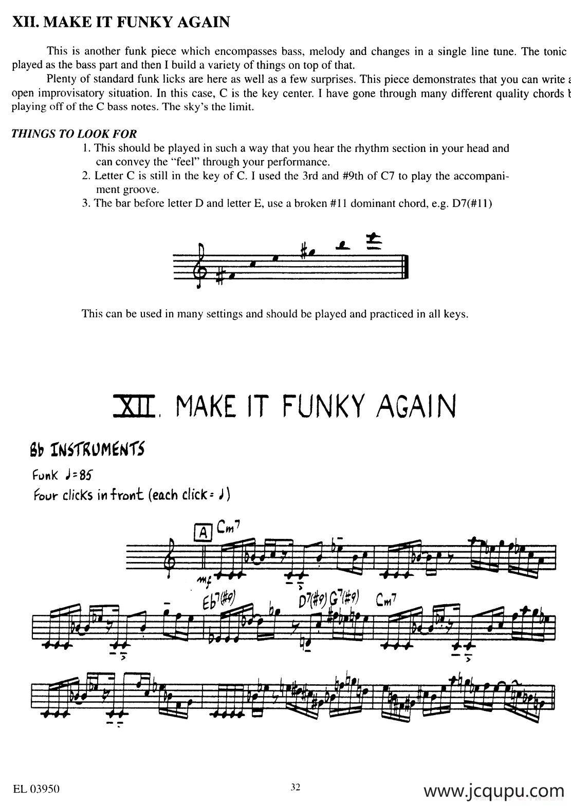 MAKE IT FUNKY AGAIN简谱