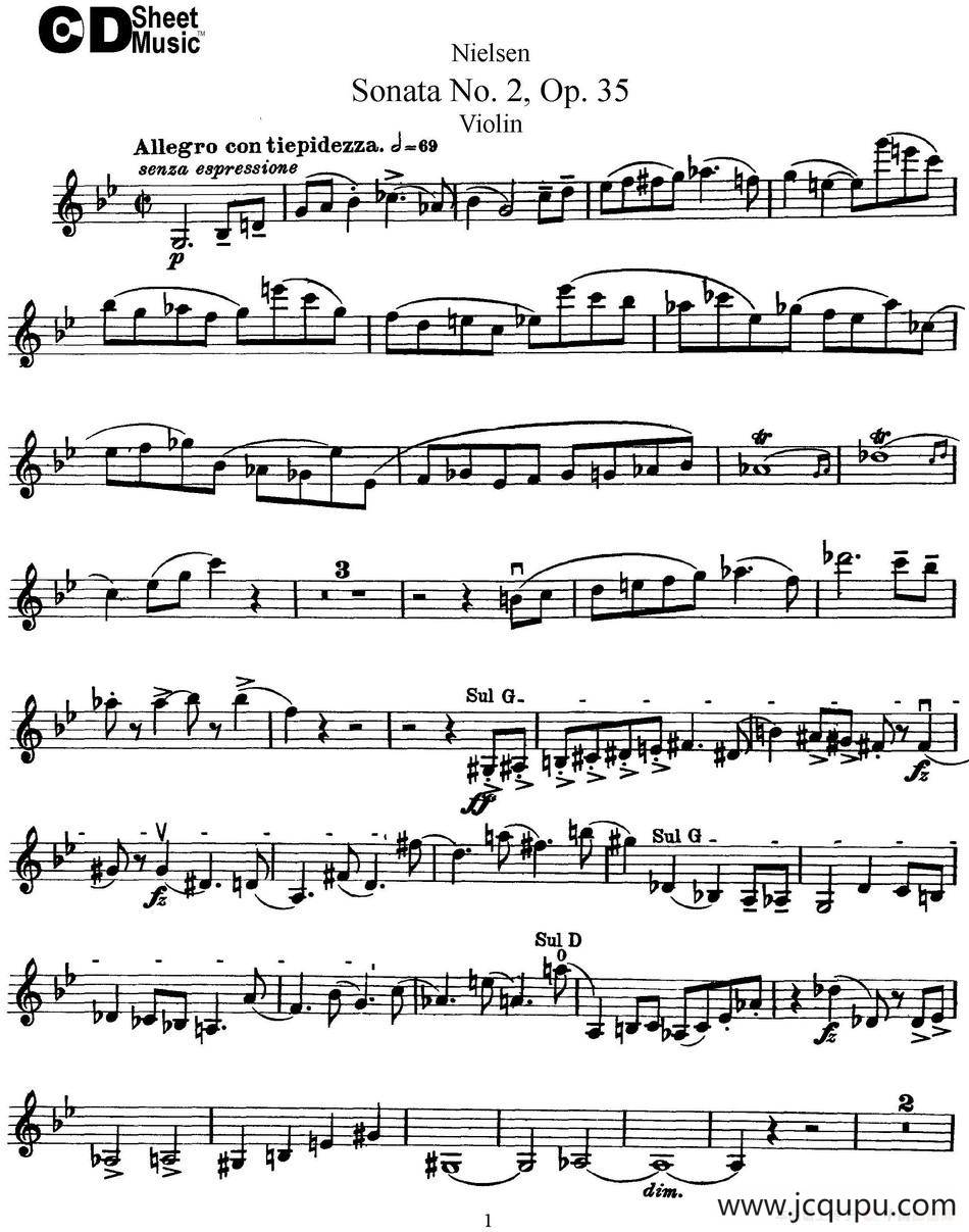 Violin Sonata No.2 Op.35简谱
