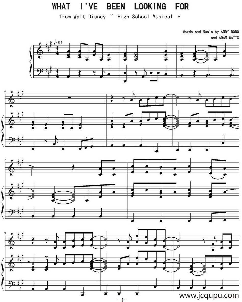 What I've Been Looking For 我有多么寂寞简谱